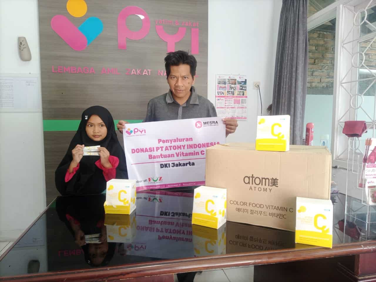 Anak Yatim dan Dhuafa Terima Bantuan Vitamin Dari PT. Atomy Indonesia INC