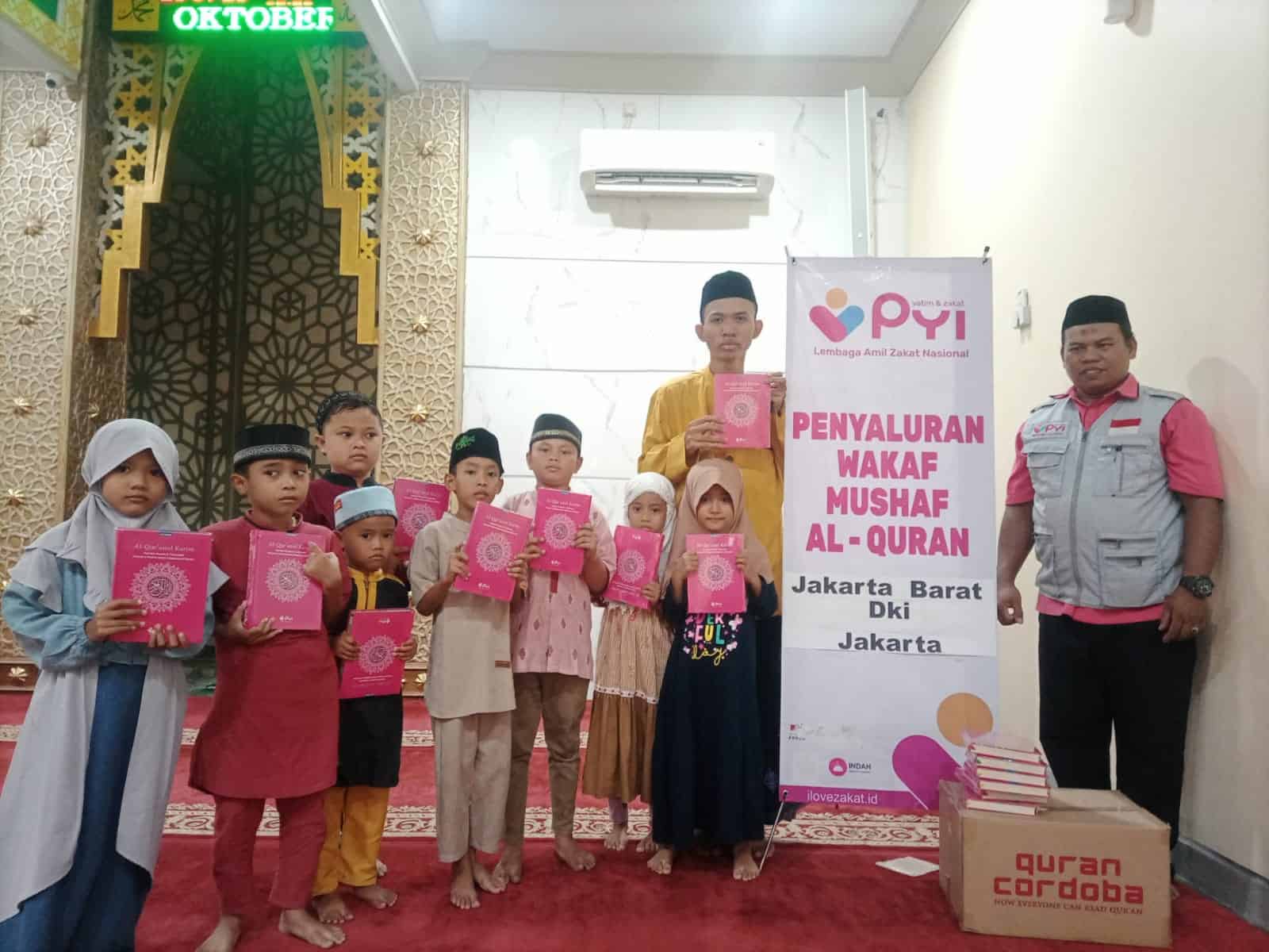 Quran Wakaf Telah Disalurkan Kembali Oleh PYI Untuk Masjid Di Tangerang