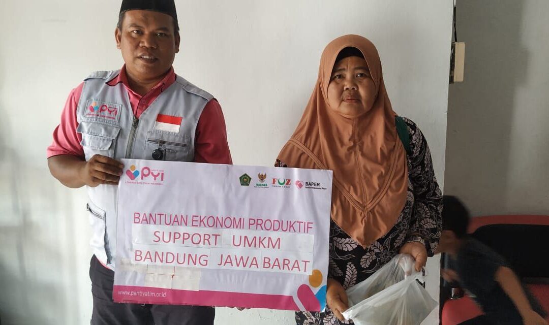 Laznas PYI Salurkan Bantuan Ekonomi Produktif untuk Pelaku UMKM di Pasanggrahan, Bandung