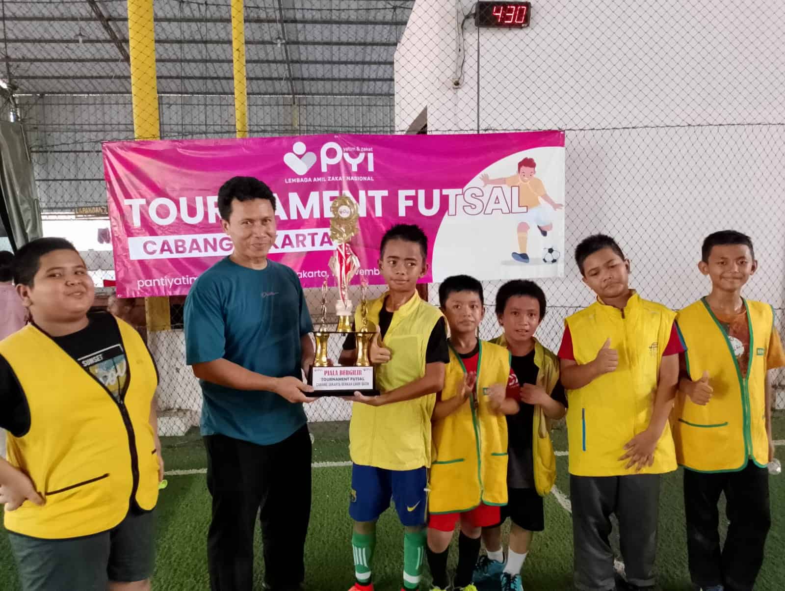 PYI Yatim dan Zakat Cabang Jakarta Selenggarakan Tournament Futsal Antar Asrama Yatim Cabang Jakarta