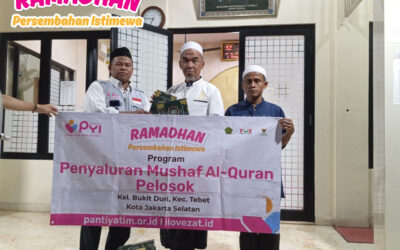 Laznas Panti Yatim Berikan Bantuan Mushaf Al-Quran di Mushola As Sa’adah, Bukit Duri